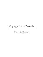 Voyage Dans L''''aures By Dorothee Chellier pdf