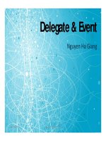 Delegate & Event - Nguyen Ha Giang potx