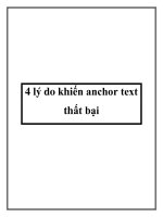 4 lý do khiến anchor text thất bại pdf