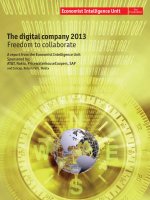 The digital company 2013 Freedom to collaborate - A report from the Economist Intelligence Unit Sponsored by: AT&T, Nokia, PricewaterhouseCoopers, SAP pptx