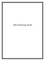 Thiết kế nhà ống hẹp, dài 25m docx