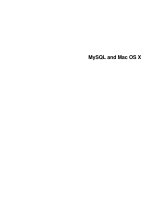 MySQL and Mac OS X pptx