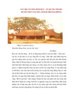 GIÁ TRỊ VĂN HÓA ĐÌNH BẮC – XÃ QUẢNG THANH, HUYỆN THỦY NGUYÊN, THÀNH PHỐ HẢI PHÒNG ppt