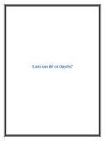 Làm sao để có duyên? pot