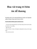Hoa vải trang trí bờm tóc dễ thương docx