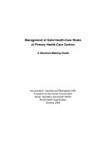 Management of Solid Health-Care Waste at Primary Health-Care Centres A Decision-Making Guide pot