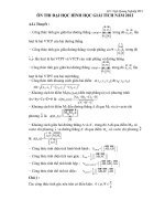 ÔN THI ĐẠI HỌC HÌNH HỌC GIẢI TÍCH NĂM 2013 docx