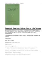 Epochs in American History, Volume I pot