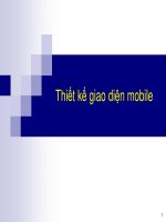 Thiết kế giao diện mobile pptx