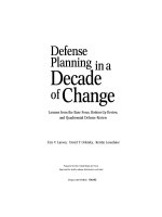 Defense planning in a Decade of change pot