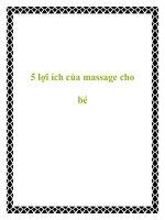 5 lợi ích của massage cho bé docx