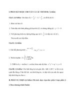 Đề Thi Thử Tốt Nghiệp Toán 2013 - Phần 9 - Đề 3 pdf