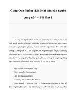 Cung Oan Ngâm (Khúc ai oán của người cung nữ ) - Bài làm 1 doc