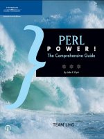perl power! - the comprehensive guide - thomson 2006