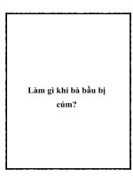 Làm gì khi bà bầu bị cúm? doc