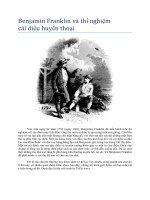 Benjamin Franklin và thí nghiệm cái diều huyền thoại