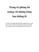 Trang trí phòng ấn tượng với những bông hoa khổng lồ docx