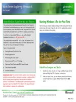 Work Smart: Exploring Windows 8 doc