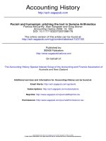 Pacioli and humanism: pitching the text in Summa Arithmetica ppt