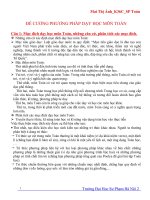 CƯƠNG PHƯƠNG PHÁP DẠY HỌC MÔN TOÁN pptx