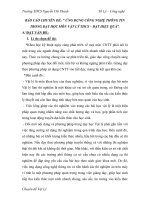 Chuyên đề ứng dụng công nghệ thông tin