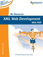 No Nonsense XML Web Development With PHP potx