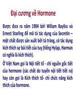 Đại cương về Hormone docx