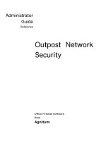 Administrator Guide Reference: Outpost Network Security potx