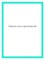 Những bài ca dao ca ngợi tình phụ mẫu pptx