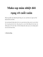 Make-up màu nhiệt đới rạng rỡ cuối xuân pot