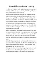 Muôn kiểu con hư tại cha mẹ pot