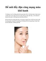 Để môi đầy đặn căng mọng mùa khô hanh pdf