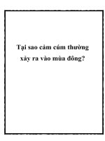 Tại sao cảm cúm thường xảy ra vào mùa đông? pdf