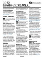 Instructions for Form 1042-S - 2013 doc