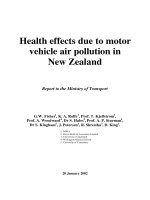 Health effects due to motor vehicle air pollution in New Zealand pdf