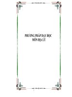 PHƯƠNG PHÁP DẠY HỌC MÔN ĐỊA LÝ potx