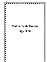 Một Số Bệnh Thường Gặp Ở Gà pptx