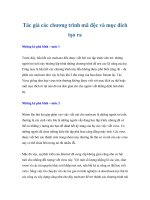 Tác giả các chương trình mã độc và mục đích tạo ra pptx