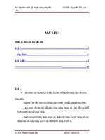 Bài tập lớn kỹ thuật nâng vận chuyển