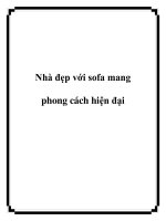 Nhà đẹp với sofa mang phong cách hiện đại doc