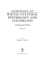 HANDBOOK OF RACIAL-CULTURAL PSYCHOLOGY AND COUNSELING docx