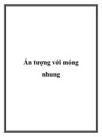 Ấn tượng với móng nhung docx
