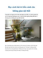 Học cách bài trí tiểu cảnh cho không gian nội thất pot