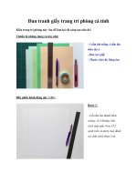 Đan tranh giấy trang trí phòng cá tính doc