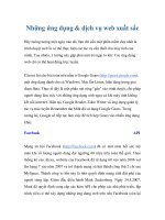 Những ứng dụng & dịch vụ web xuất sắc docx