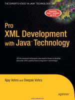 Pro XML Development with Java Technology docx