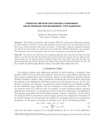 Phương pháp lặp giải một bài toán biến đổi với phương trình kiểu song điều hòa. docx
