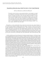 Exploiting Naïvete about Self-Control in the Credit Market pot