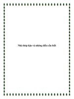 Nhà thóp hậu và những điều cần biết pptx