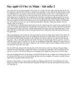 Suy nghĩ về Cho và Nhận – bài mẫu 2